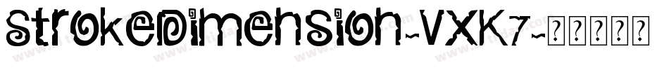 StrokeDimension-vXK7字体转换