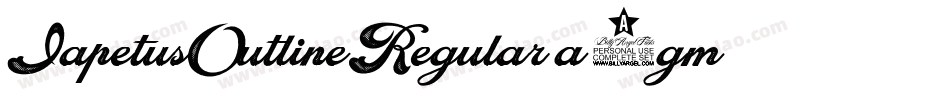 IapetusOutlineRegular-a3gm字体转换