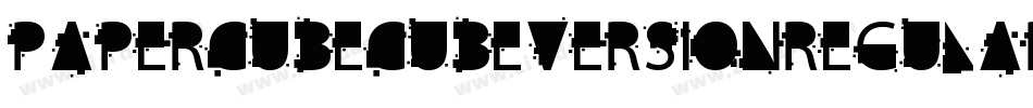 PaperCubeCubeVersionregular-ejJO字体转换