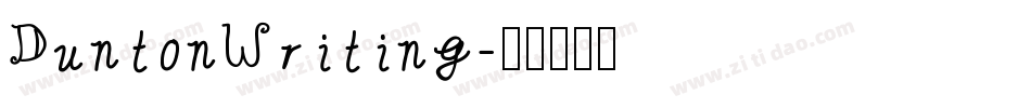 DuntonWriting字体转换
