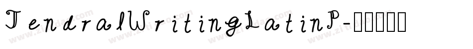 JendralWritingLatinP字体转换