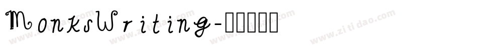 MonksWriting字体转换