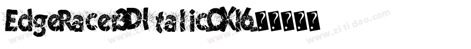 EdgeRacer3DItalic-OXl6字体转换