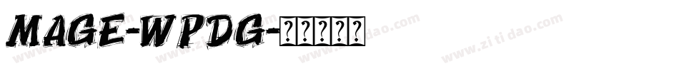 Mage-WpdG字体转换