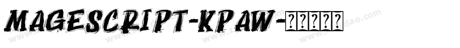 MageScript-KpaW字体转换