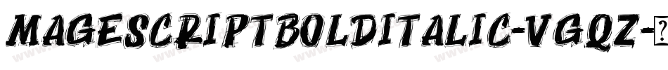 MageScriptBoldItalic-vGqZ字体转换