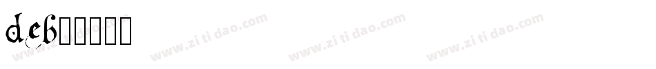 deb字体转换