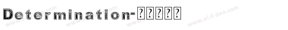 Determination字体转换