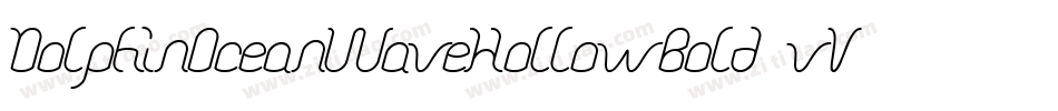 DolphinOceanWaveHollowBold-vV6A字体转换