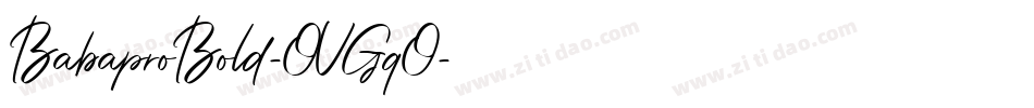 BabaproBold-OVGqO字体转换
