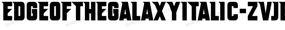 EdgeOfTheGalaxyItalic-ZVJB3字体转换