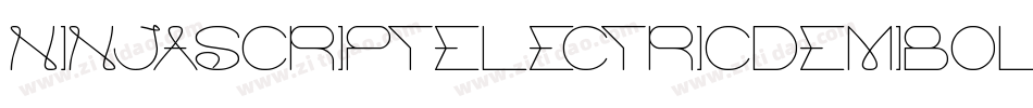 NinjascriptElectricDemibold-B0Ld字体转换
