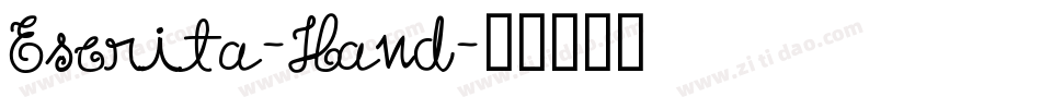 Escrita-Hand字体转换