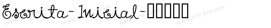 Escrita-Inicial字体转换