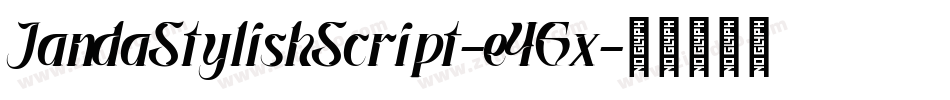 JandaStylishScript-e4Gx字体转换