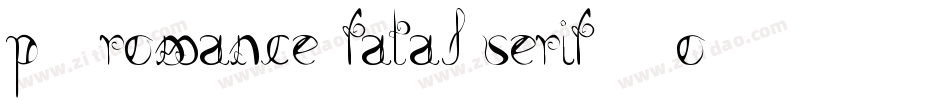 p139-romance+fatal+serif+JC+Fonts字体转换