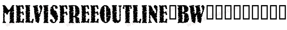 MelvisFreeOutline-BW068字体转换