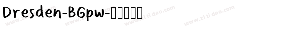 Dresden-BGpw字体转换