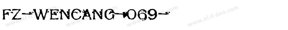 fz-wencang-069字体转换