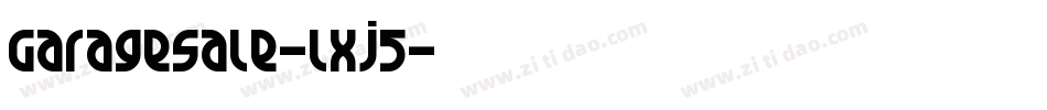 GarageSale-lxj5字体转换