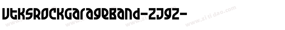 VtksRockGarageBand-ZJgZ字体转换