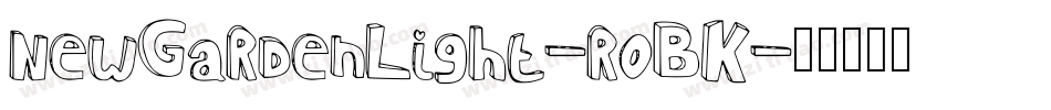 NewGardenLight-r0BK字体转换