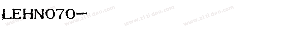 LEHN070字体转换
