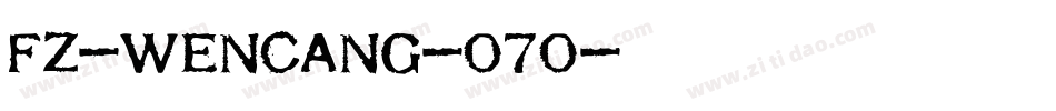 fz-wencang-070字体转换