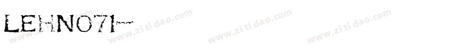 LEHN071字体转换