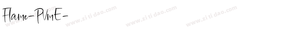 Flame-PVmE字体转换