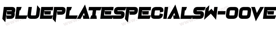 Blueplatespecialsw-OOVe字体转换