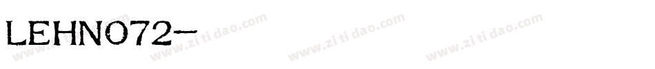 LEHN072字体转换