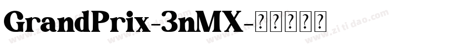 GrandPrix-3nMX字体转换