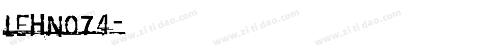 LEHN074字体转换