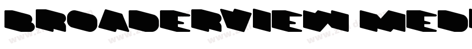 BroaderView-Medium字体转换