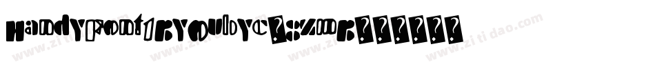 HandyFont1ByOubyc-8zmB字体转换