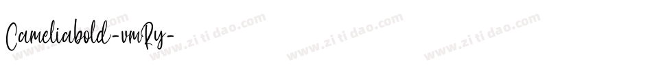 Cameliabold-vmRy字体转换