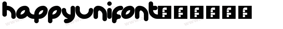 happyunifont字体转换