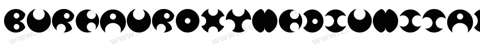 BureauRoxyMediumItalic字体转换