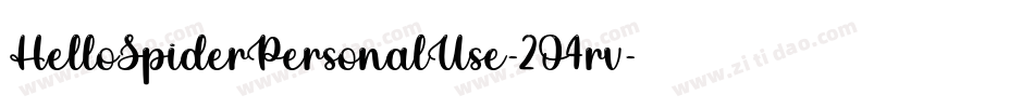 HelloSpiderPersonalUse-2O4rv字体转换