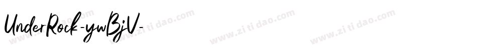 UnderRock-ywBjV字体转换