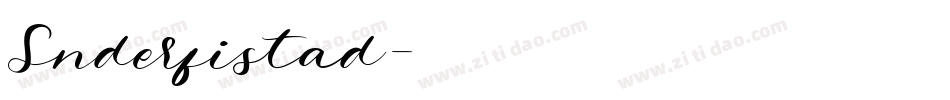 Snderfistad字体转换