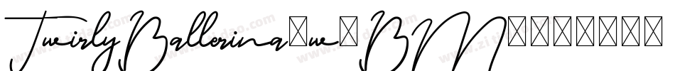 TwirlyBallerina-w1BM2字体转换