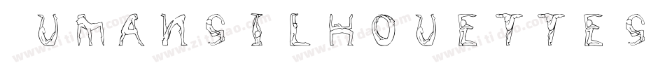 Humansilhouettesfreetwo-M7jx字体转换