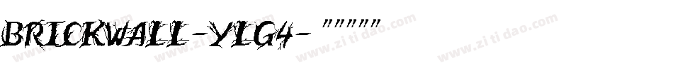 BrickWall-Ylg4字体转换