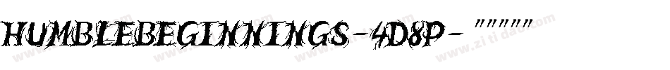 HumbleBeginnings-4d8p字体转换