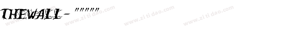 TheWall字体转换