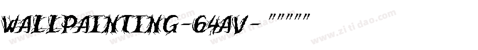 WallPainting-64Av字体转换