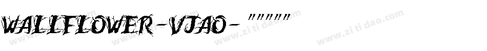 Wallflower-vjAO字体转换