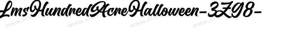 LmsHundredAcreHalloween-3ZG8字体转换